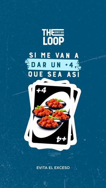 Pieza de The Loop con alitas para compartir