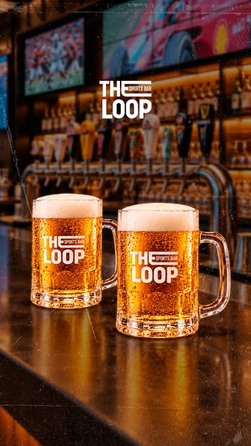 Publicación de The Loop con dos tarros de cerveza